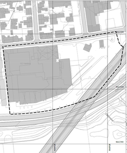 Kart som viser planavgrensningen.